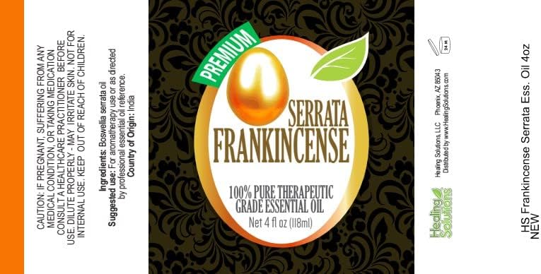 Healing Solutions 120ml Oils - Frankincense Essential Oil - 4 Fluid Ounces