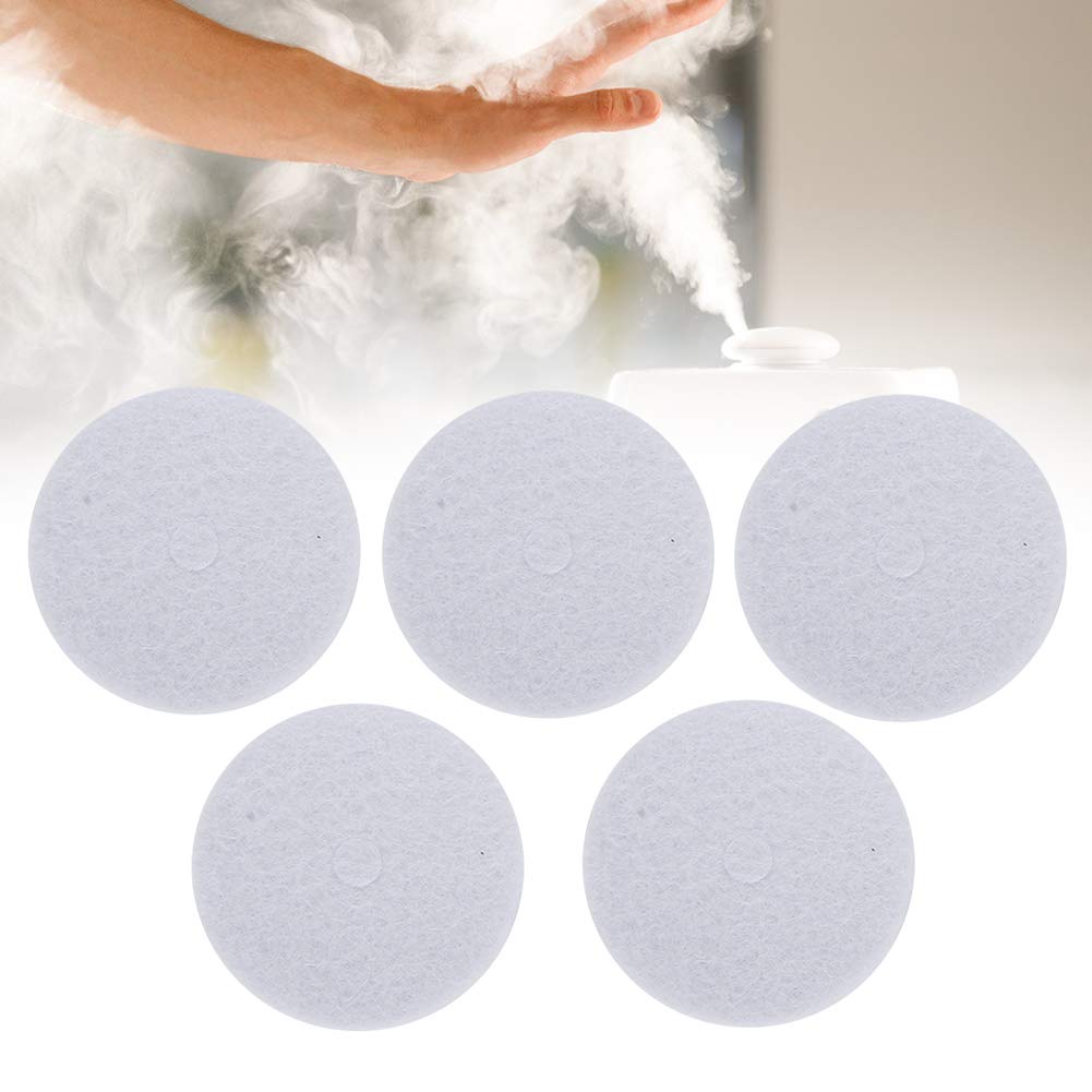 5PCS Aromatherapy Cotton Pads, Portable Essential Oil Diffuser Round Essential Oil Refill Pads Reusable Aroma Therapy Pads for Bathroom, Office, Bedroom and Other Places