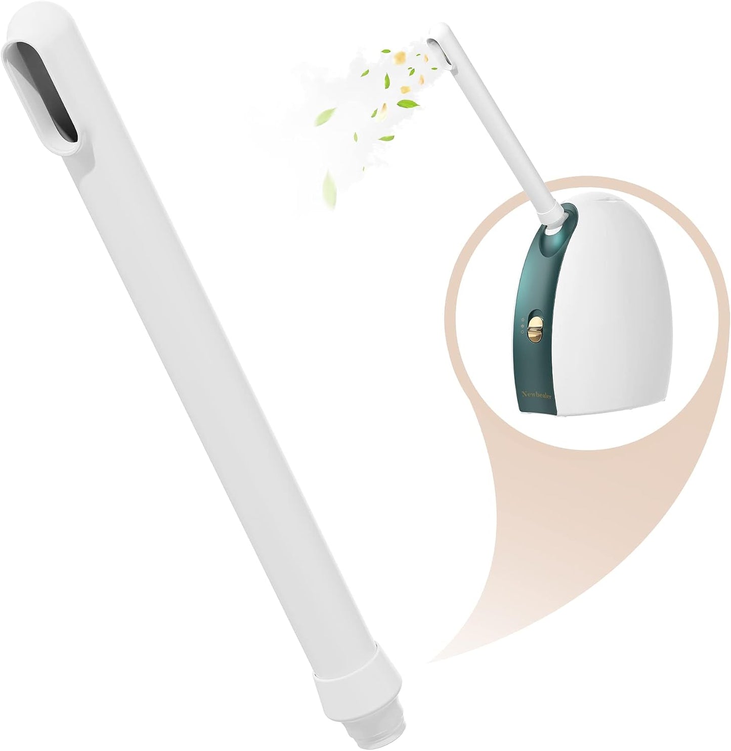Newbealer Extended Nozzle for 3in1 Facial Steamer, 360° Rotatable Arm - Extra Flexibility for Portable Spa - Personal Care Use at Home or Salon, Replaceable Accessory (Not Include Facial Steamer)