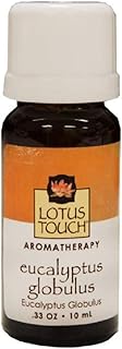 Eucalyptus Globulus Essential Oil by Lotus Touch, 10 ml Bottle - 100% Pure, Therapeutic Grade Single-Note Essential Oil for Aromatherapy - Clearing, Menthol-Like Fragrance - Triple Tested for Purity