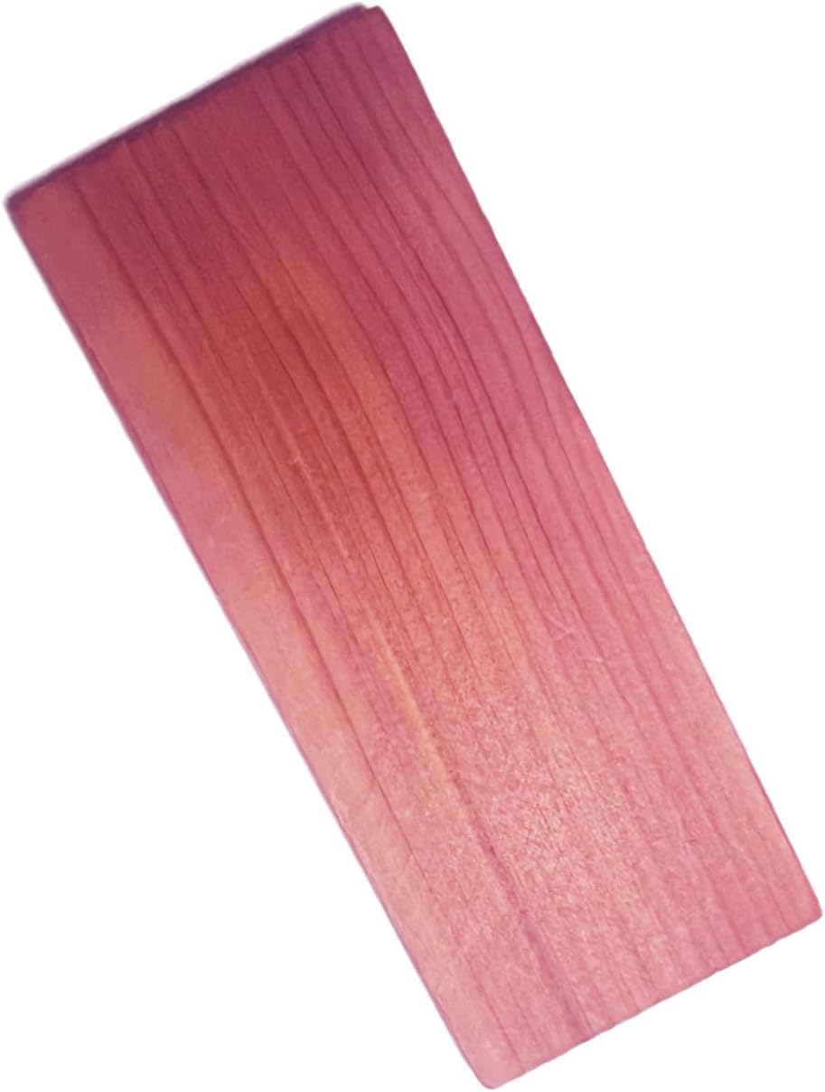 Red Cedar Blocks for Clothing, Shoes, Drawers, 14 Pieces/Box, 3.9 x 1.6 x 0.3inches/Pieces