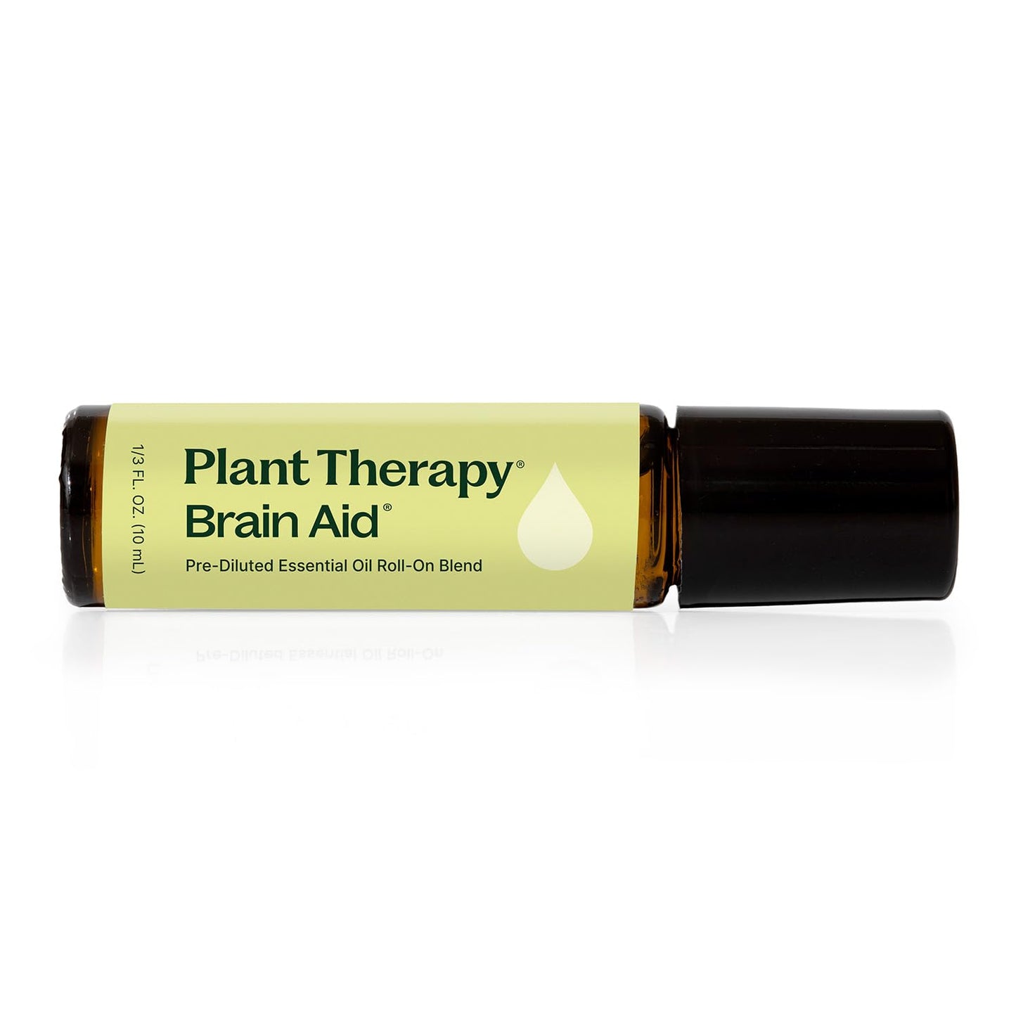 Plant Therapy Brain Aid Essential Oil Blend Pre-Diluted 10 mL (1/3 oz), 100% Pure, Aromatherapy for Focus & Attention