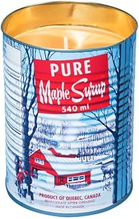 Seracon Handcrafted Maple Syrup Tin Candle, Authentic Maple Scent with Natural Soy Wax & Lead-Free (Cotton Wick)
