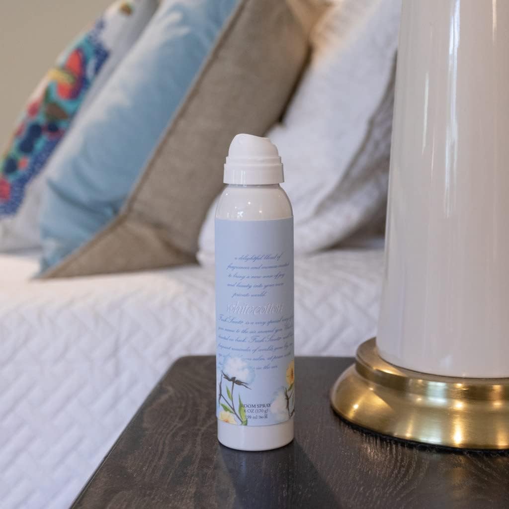 WILLOWBROOK | Fresh Scents Scented Non-Aerosol Room Spray | White Cotton | Air Freshener for Odor Elimination | Single, 6 oz | Long Lasting Home Fragrance