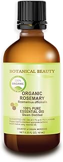 Organic ROSEMARY Essential Oil. 100% Pure Therapeutic Grade, Premium Quality, Undiluted, Steam Distilled. 0.33 Fl.oz.- 10 ml. by Botanical Beauty.