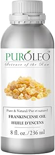 PUROLEO Frankincense Essential Oil 8 Fl Oz/236 ML (Packed in Canada) 100% Pure Natural Undiluted, for Aromatherapy, Perfume for Women, Fragrance, Massage, Essential Oil for diffusers Aromatherapy