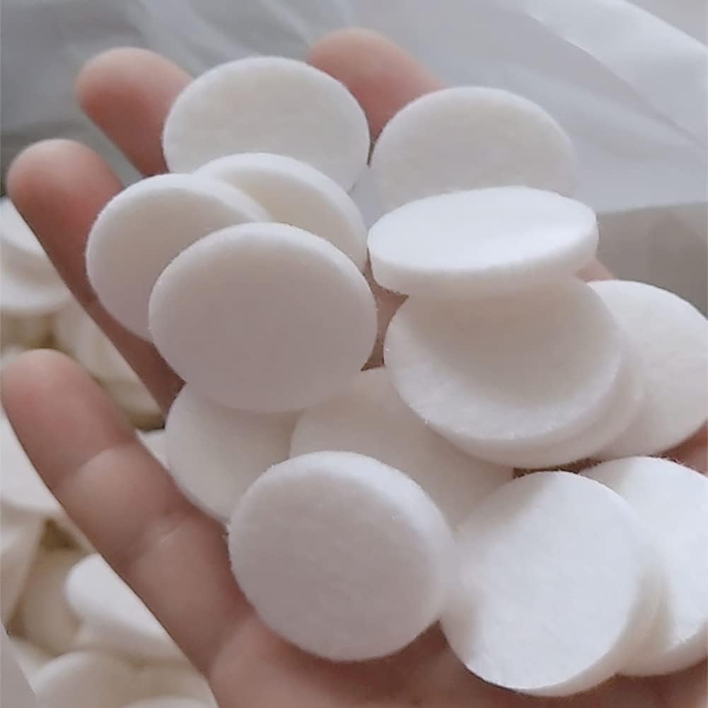 30Pcs Car Air Vent Clip Replacement Pads, 16mm Unscented Refill Tablets for Car Air Freshener Clips, Car Diffuser Refill Felt Pads Essential Oil Diffuser Cotton Pads