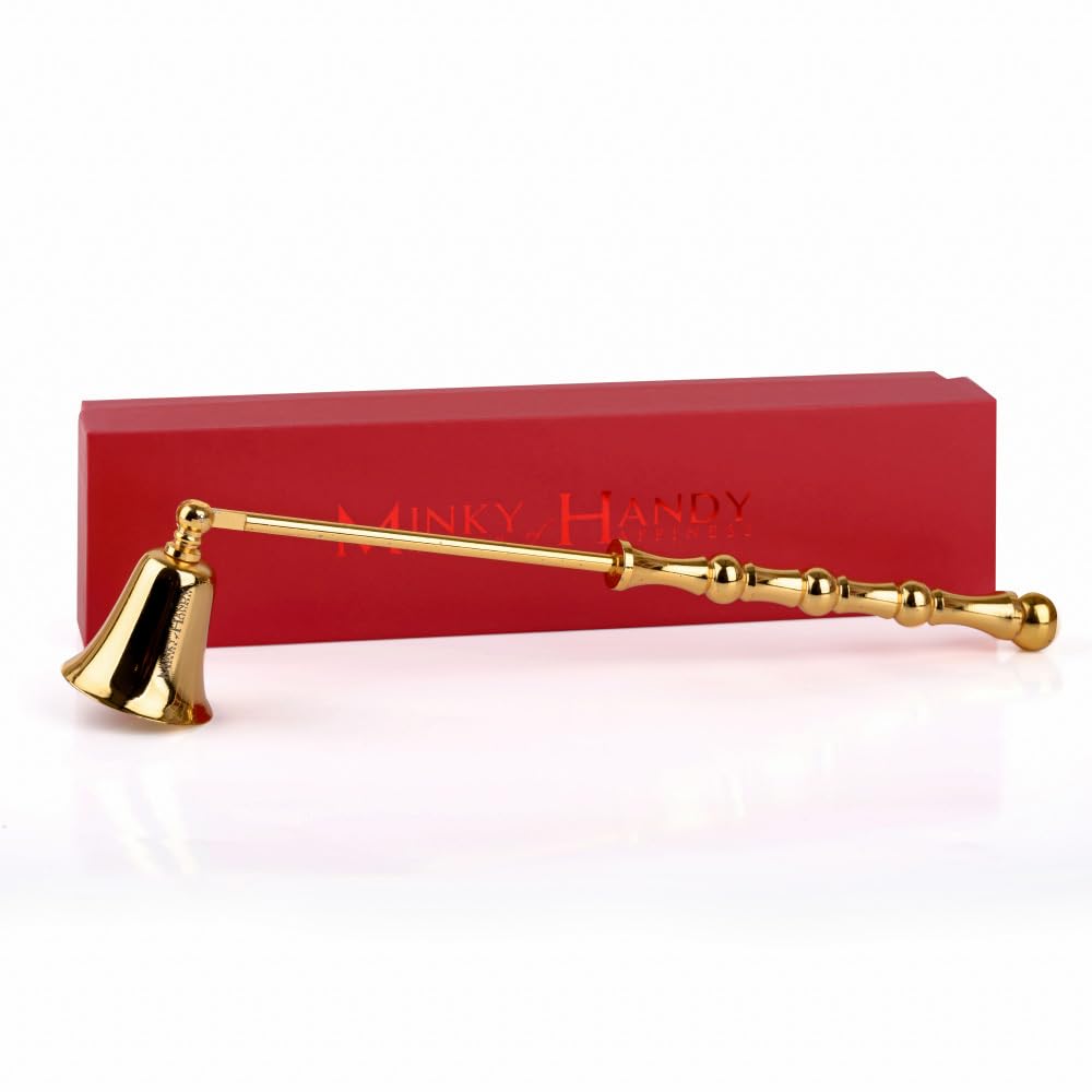 Luxury Candle Snuffer Accessory - Brass Design - Safely Extinguish Candle Flames - Home Decor and Gift for Candle Lover