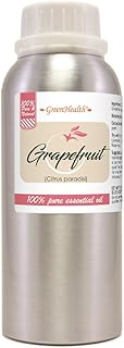 Grapefruit Essential Oil – 8 fl oz (237 ml) Aluminum Bottle w/Plug Cap – 100% Pure Essential Oil – GreenHealth