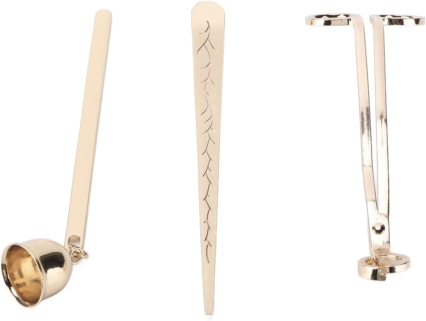 Exquisite Stainless Steel Candle Accessories Set for Romantic and Stylish Room Decor, Suitable for Candle Enthusiasts, 3 Pieces