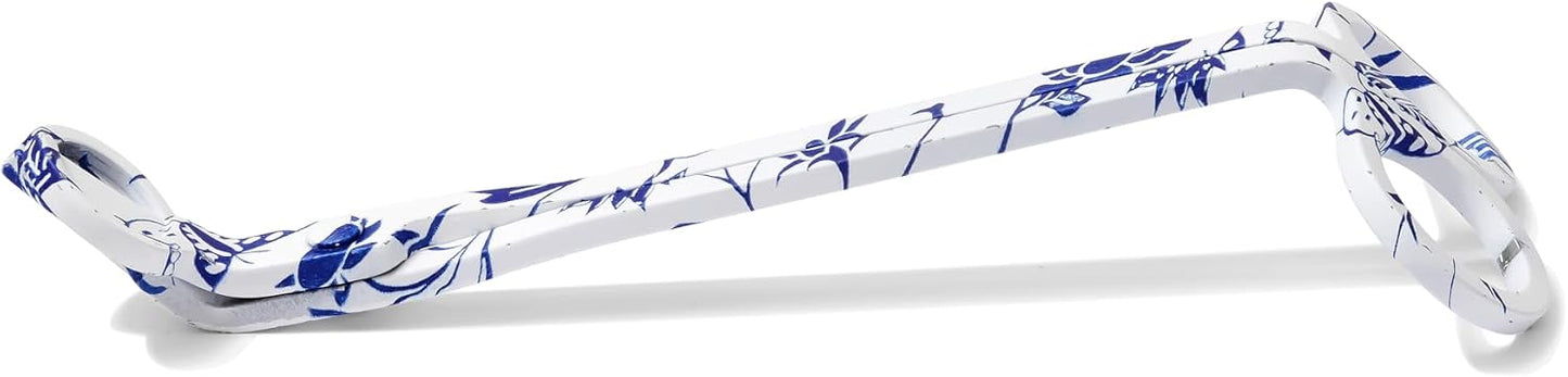 Wick Trimmer with Ornate Blue and White Nature Pattern by Wickman