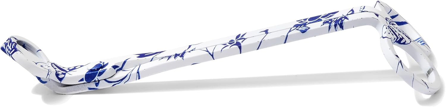 Wick Trimmer with Ornate Blue and White Nature Pattern by Wickman
