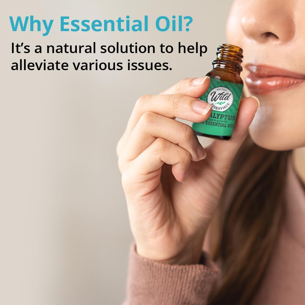 Wild Essentials Peppermint 100% Pure Essential Oil - 10ml, Therapeutic Grade, Made and Bottled in The USA