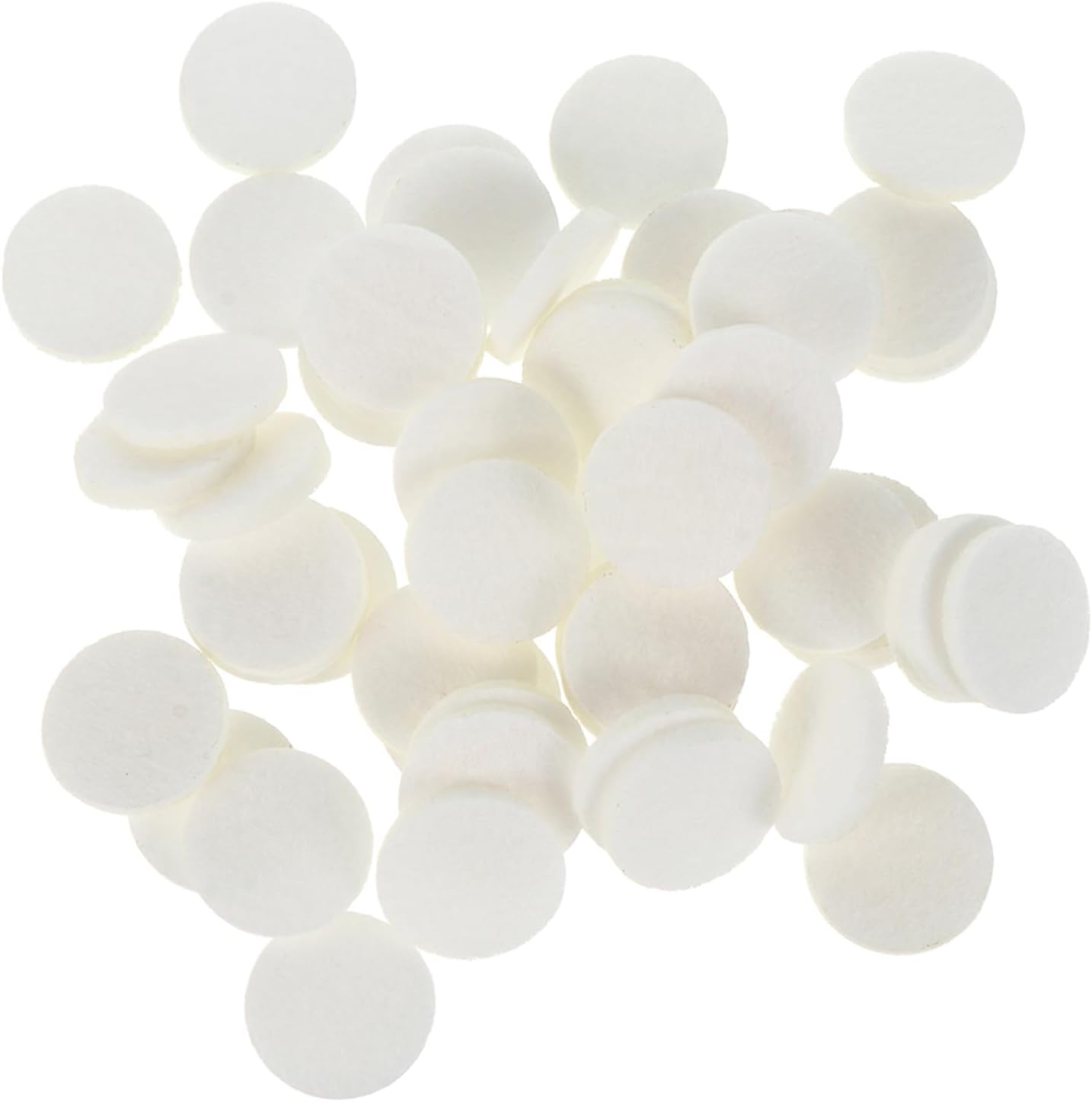 Toyvian Essential Oil Diffuser Replacement Pads, 120-Pack Refill Cotton Pads for Aromatherapy Necklaces Lockets Car Diffusers Bracelets Absorbency Aroma