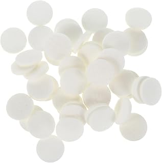 Toyvian Essential Oil Diffuser Replacement Pads, 120-Pack Refill Cotton Pads for Aromatherapy Necklaces Lockets Car Diffusers Bracelets Absorbency Aroma