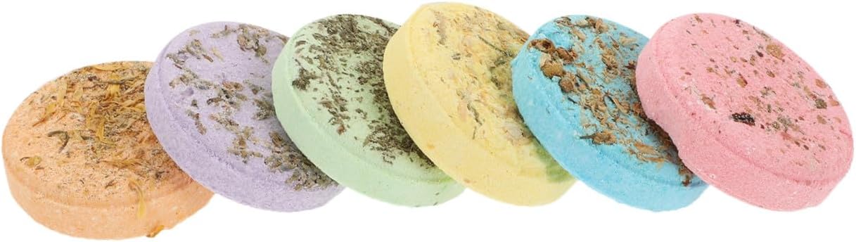 LIFKOME Aromatherapy Steam Sheets 6-Piece Set Relaxing Shower Bombs for Personal Spa Infused Aroma Sheets for Stress Relief and Relaxation