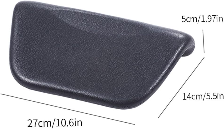 1PC Bath Pillow PU Leather Bath Spa Cushion Bathtub Ergonomic Head Neck Rest Support for Home Hot Tub Black