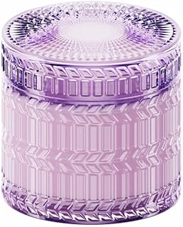 Hidden Label Lavender Scented Candle with Crackling Wooden Wick, 7.4 oz Soy Wax Jar Candle for Bedroom, Bathroom, Spa & Yoga, 55 Hour Small Candle Gift for Women