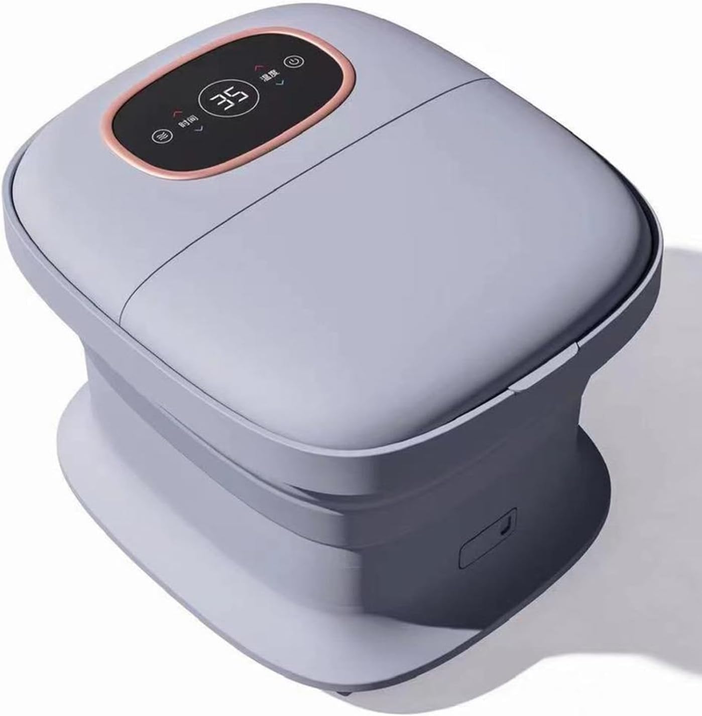 Foot Massager spa, Collapsible Spa Bath, Tub for Stress Relief, Soaker, with Heat and Massage Rollers, for Relaxation & Pain(Gray)