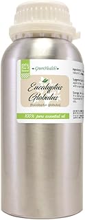 GreenHealth - Eucalyptus Globulus Essential Oil – 16 fl oz (473 ml) Aluminum Bottle w/Plug Cap – 100% Pure, Uncut, Undiluted