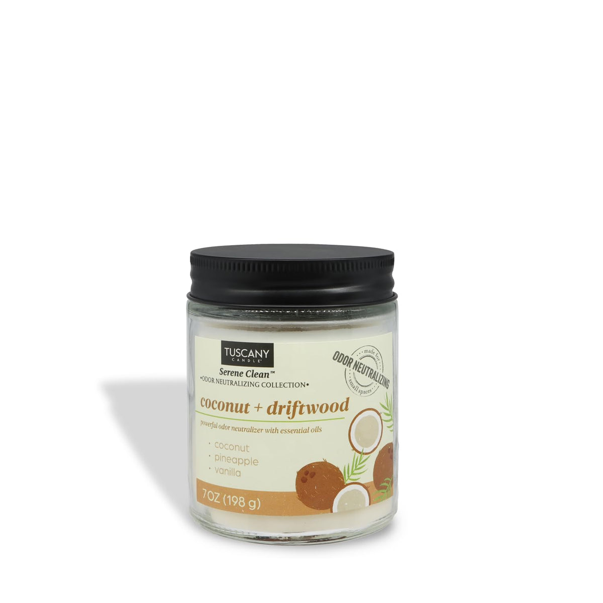 Tuscany Candle Coconut + Driftwood Scented Odor Neutralizing Candle