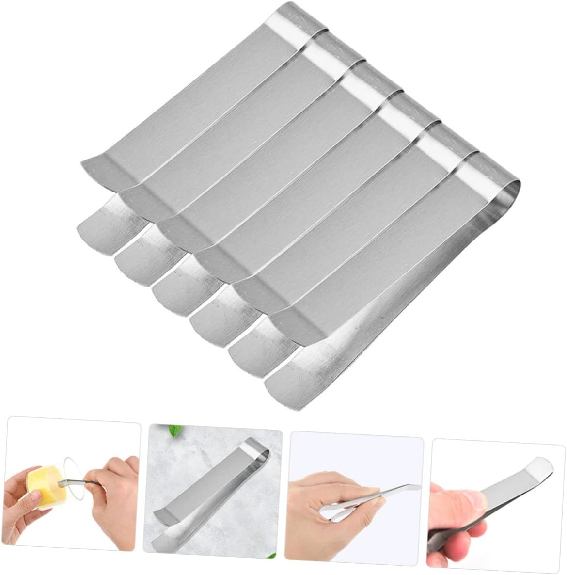 Alipis Candle Wick Tweezers 6-piece Candle Wick Tool Set Stainless Steel Trimmer Snuffer