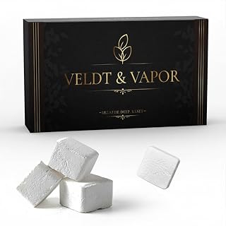 Veldt & Vapor Luxury Shower Steamers — 8 Pack Eucalyptus & Mint Aromatherapy Tablets, Long-Lasting Essential Oil Shower Bombs, Self-Care Spa Gift for Women