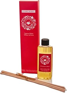 Claire Burke Applejack & Peel Reed Diffuser Refill for Home | Flameless Fragrance Oil with Sticks | 3 fl oz, 8 Reeds | Diffusers for Home Fragrance, Scent Diffuser Stick Set | Up to 800 Sq Ft