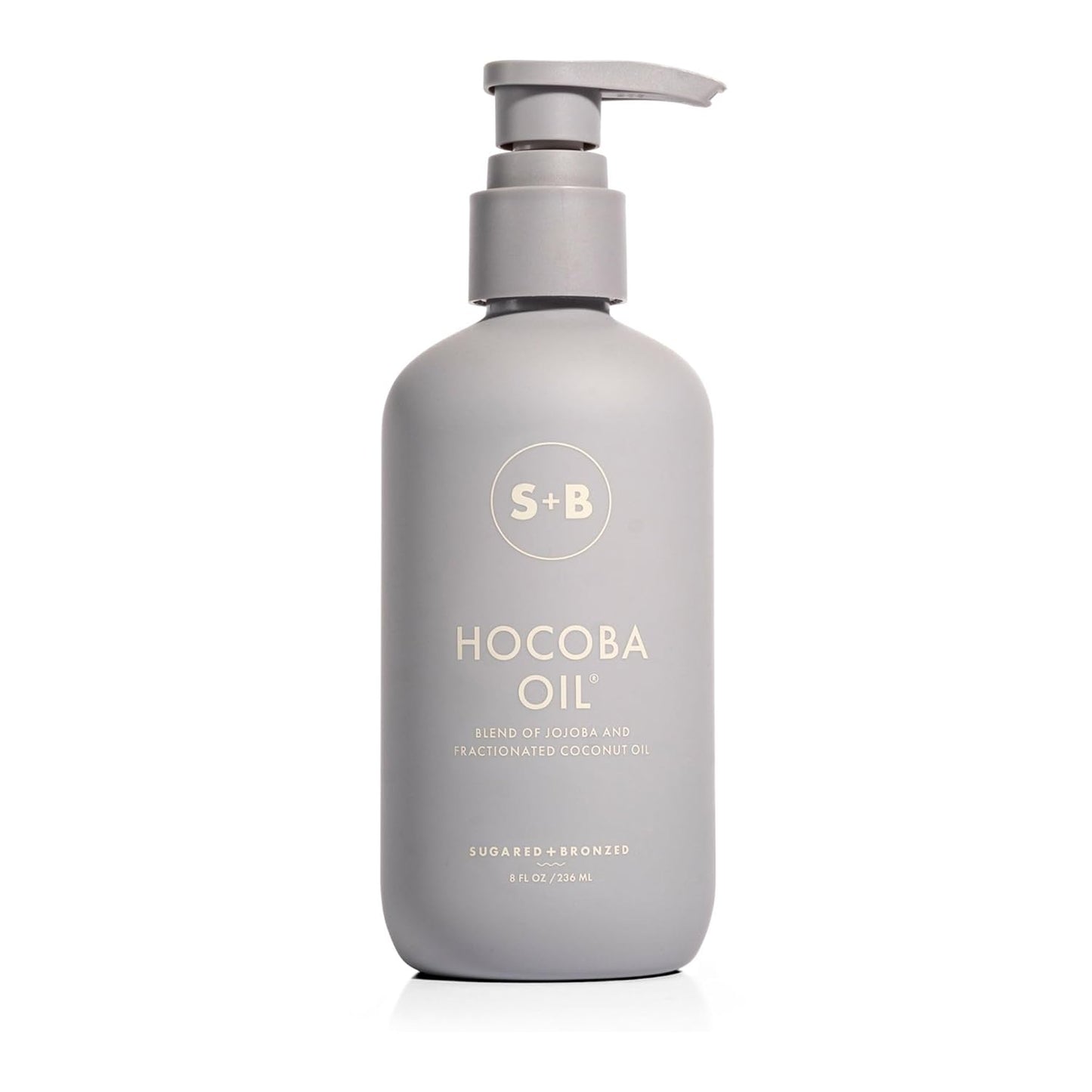 SUGARED + BRONZED Hocoba Oil, Hydrating Daily Body Oil With Jojoba Oil and Coconut Oil, Lightweight, Non Greasy Formula, Two-Ingredient Clean Skin Care, Suitable for All Skin Types, Vegan, 8 Fl Oz
