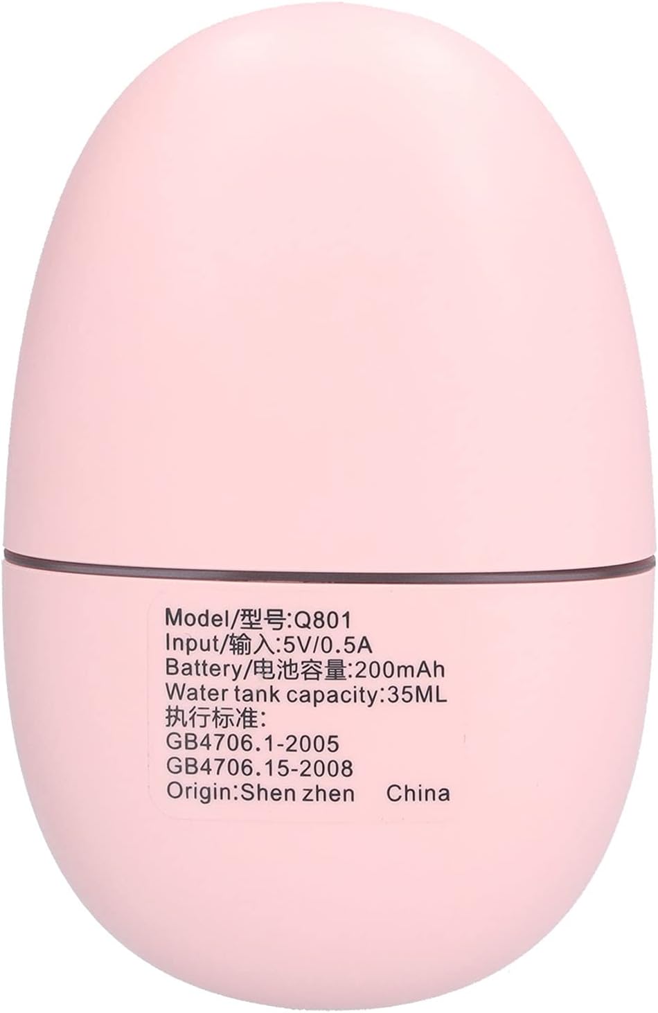 GLOGLOW Home Appliances Steamer Handheld Facial Mist Sprayer Cordless Face Moisturizer with 35ml Water Tank 60 Min Battery Warm Light for Home Travel Skin Care Hydration Portable Nano