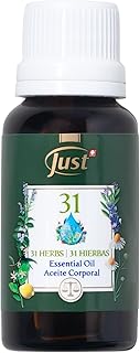 Swiss Just - Oil 31-20ml Bottle - Essential Oil Blend - Ideal for Massage, Bath, and Aromatherapy