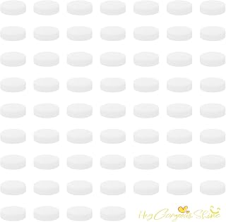 60PCS Car Air Freshener Refill Felt Pads,Unscented White Custom Scent Replacement Pads,17mm Universal Essential Oil Perfumes Refill Tablets for Car Air Freshener Vent Clips Car Diffusers