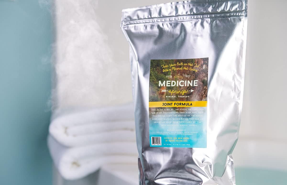 Medicine Springs Bath Tub Mineral Therapy Joint (2 Soaks) Dead sea Minerals hot Spring Soaking Collection for Healing Turn Your Bathtub into a Soaking Mineral Spring -Bath TUB