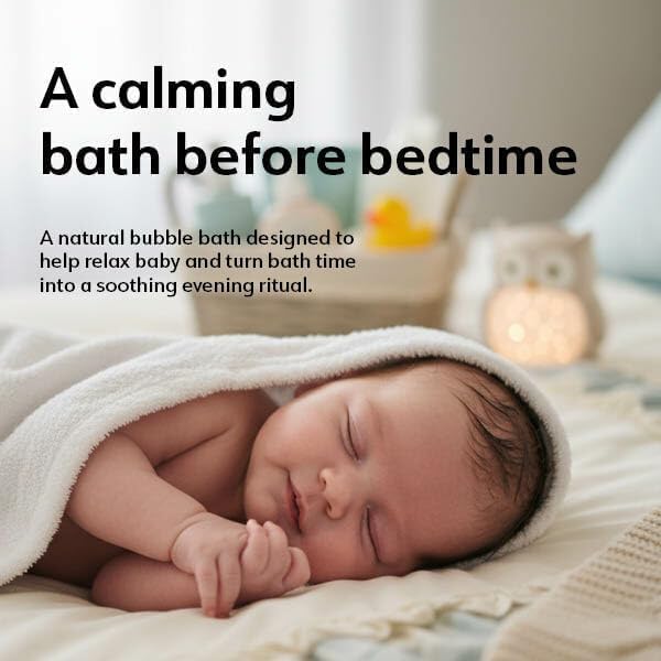 BioLove Bath Foam Bubble Bath Baby wash Care, Relaxing Foaming Bath, Bubble Bath for Babies Kids,Made with Essential Oils, Vegan Sulfate-Free Formula, 250 ml (8.4 oz,Chamomile,Orange, Star Anise