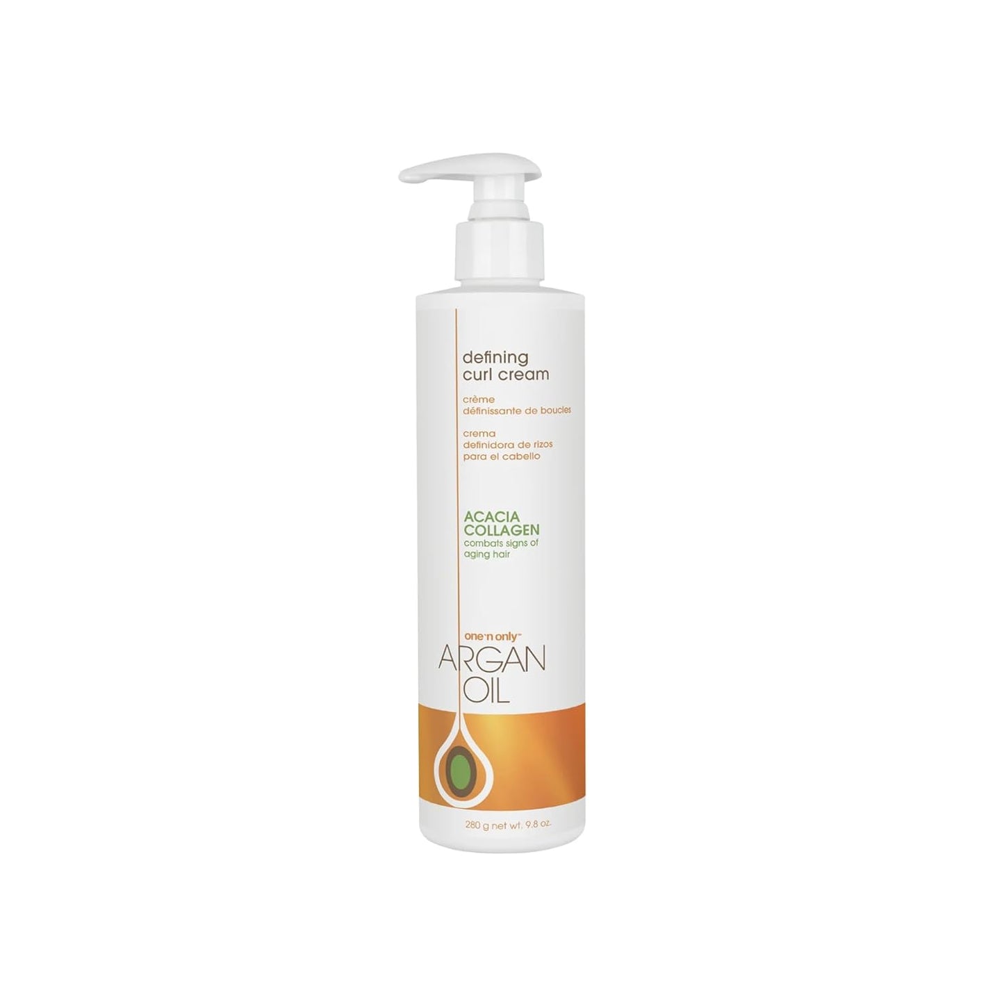 One 'n Only Defining Curl Cream with Argan Oil, Leave-in Conditioning Cream, Defines and Leaves Strong Curly Hair, Enhances Shine and Hydrates Without Sticky Residue, 9.8 Ounces