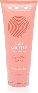 Human+Kind Signature Blend Body Souffle - Fast Absorbing Body Lotion - Hydrates Skin with Formulated Shea Butter and Apricot Kernel Oil - 3.38 oz