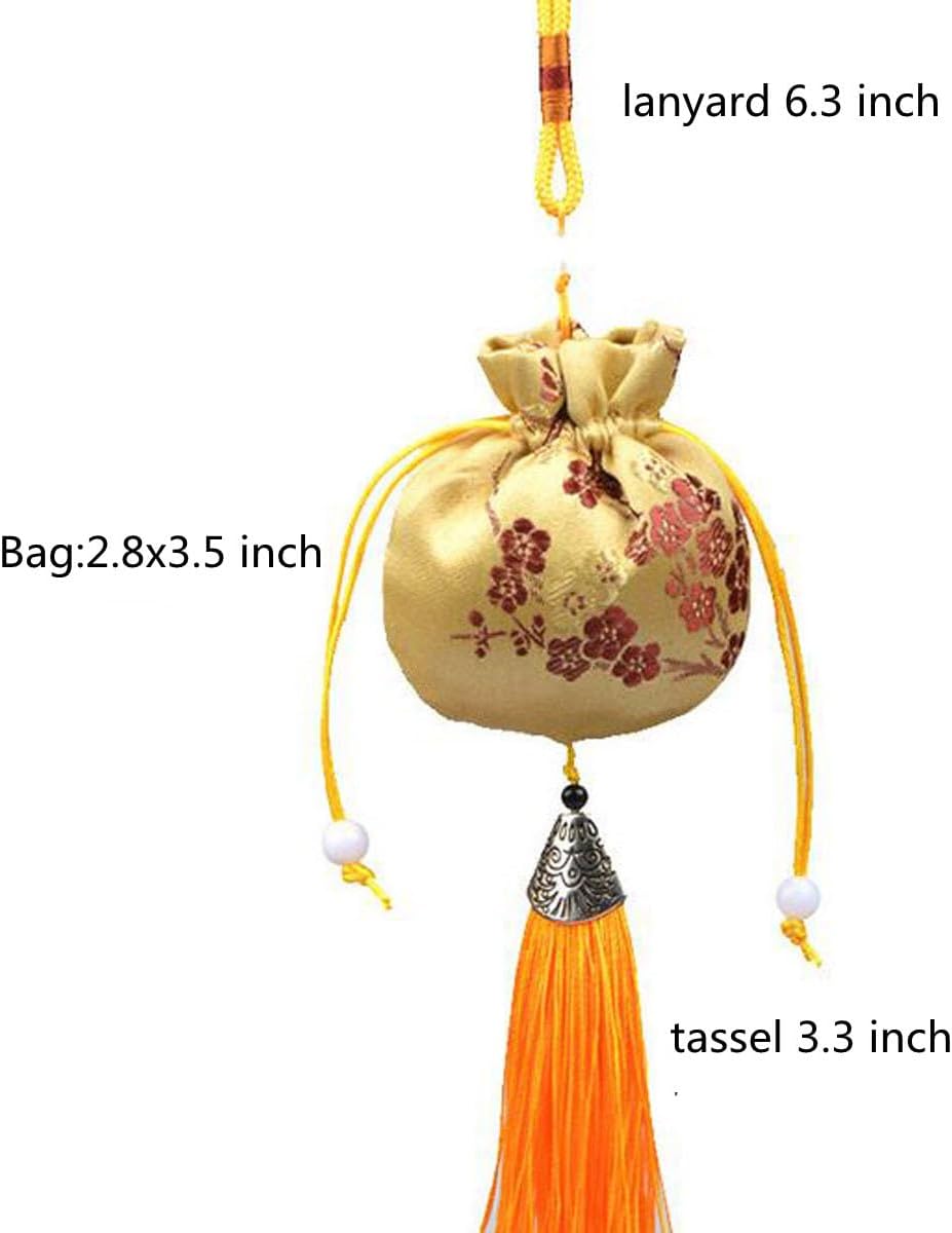 Snadulor 30 Pcs Drawstring Sachet Bags,Chinese Sachet Silk Brocade Coin Bags Pouches with Drawstring Jewelry Gift Bag Candy Sachet Bag.