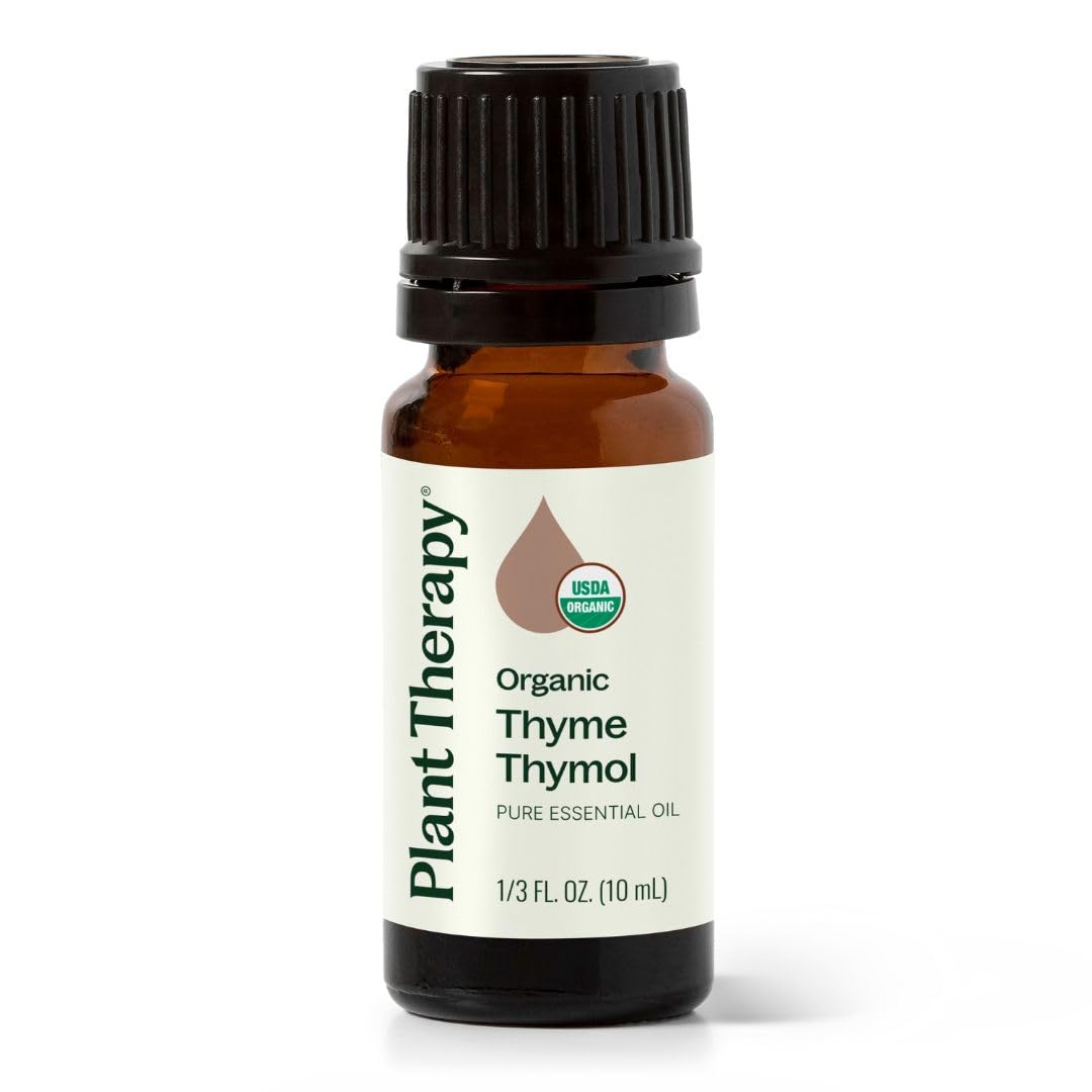Plant Therapy Thyme Thymol Organic Essential Oil 10 mL (1/3 oz) 100% Pure