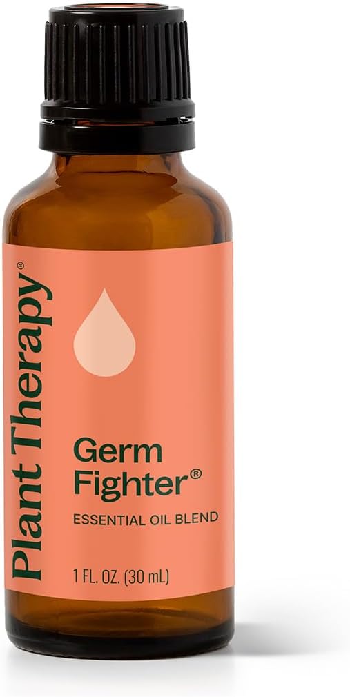 Plant Therapy Germ Fighter Essential Oil Blend, Natural Aromatherapy 30 mL
