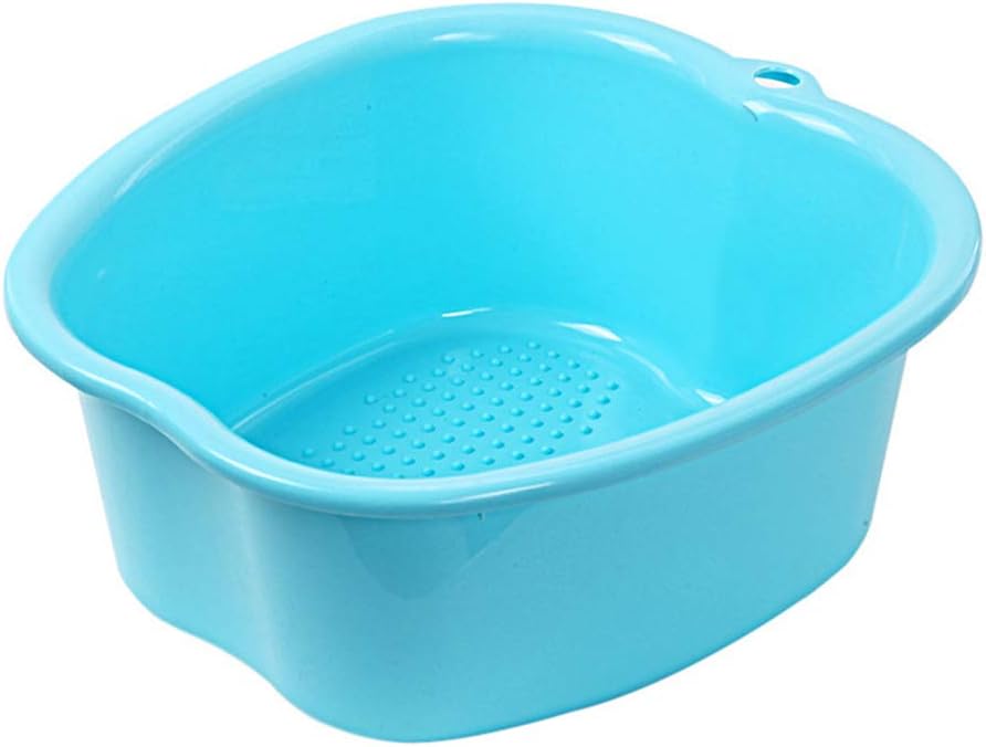 Foot Spa Soaking Tub with Massage Acupoint Foot Bath Soak Tub Feet Bath Basin Bucket for Soaking Feet,Toe Nails, and Ankles,Pedicure Blue