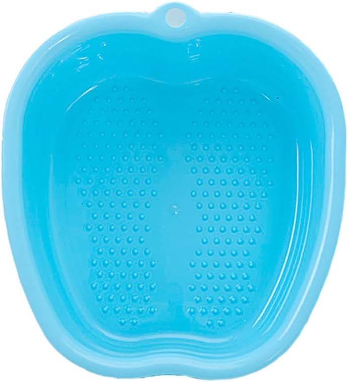 Foot Spa Soaking Tub with Massage Acupoint Foot Bath Soak Tub Feet Bath Basin Bucket for Soaking Feet,Toe Nails, and Ankles,Pedicure Blue