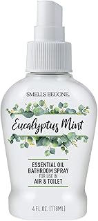 SMELLS BEGONE 4 oz Essential Oil Bathroom Spray - Instantly Eliminate Toilet & Bathroom Odors - Air Freshener Made with Essential Oils (Eucalyptus Mint)
