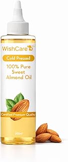 WishCare Pure Cold Pressed Sweet Almond Oil for Hair and Skin, 200ml