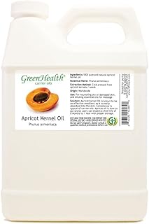 Apricot Kernel Oil - 32 fl oz (946 ml) - 100% Pure Cold Pressed - GreenHealth