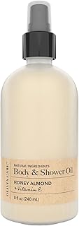 Olivia Care Honey Almond Body & Shower Oil with Vitamin E – Nourishing Moisturizing Oil, 8 fl oz