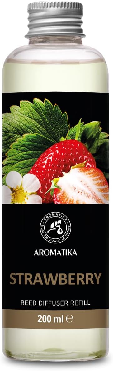 Strawberry Refill Reed Diffuser 6.8 Fl Oz - Room Diffuser Refill - Home Fragrance - Room Freshener - Fresh and Long Lasting Fragrance