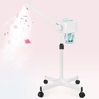 Professional Facial Steamer, Ionic Face Steamer Esthetician Vaporizador, with Preheat & Hot Mist Adjustment Function, Rocker Arm Steamer for Home Beauty Salon Spa