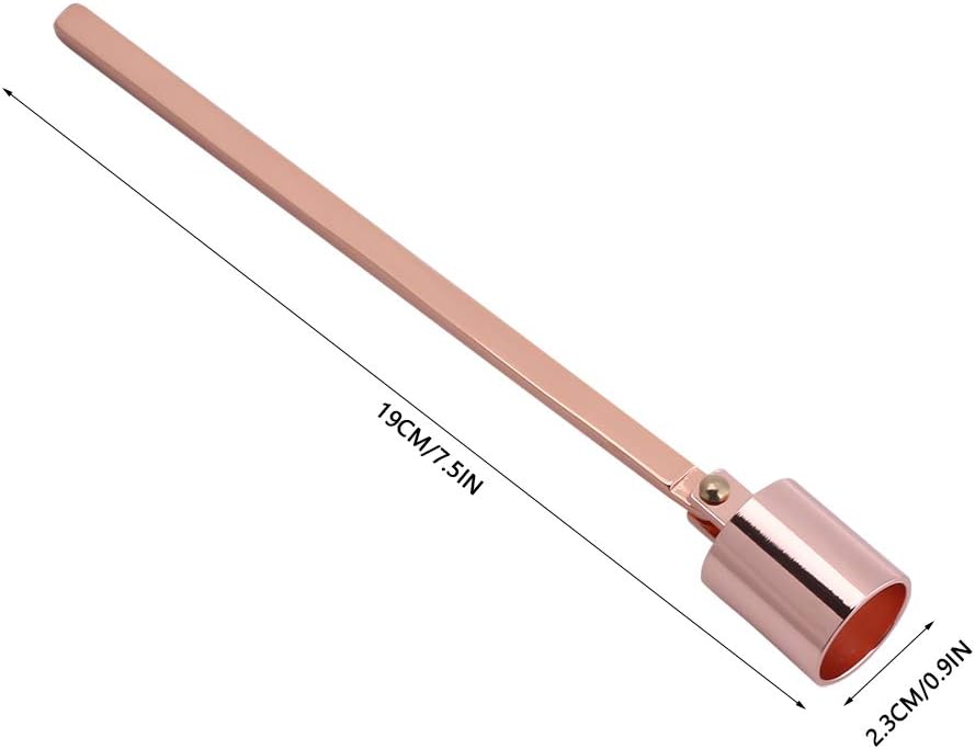 Candle Snuffer, Candle Extinguisher Stainless Steel Elegant Stopper with Long Handle for Safe Wick Flame Extinguishing, 4 Colors