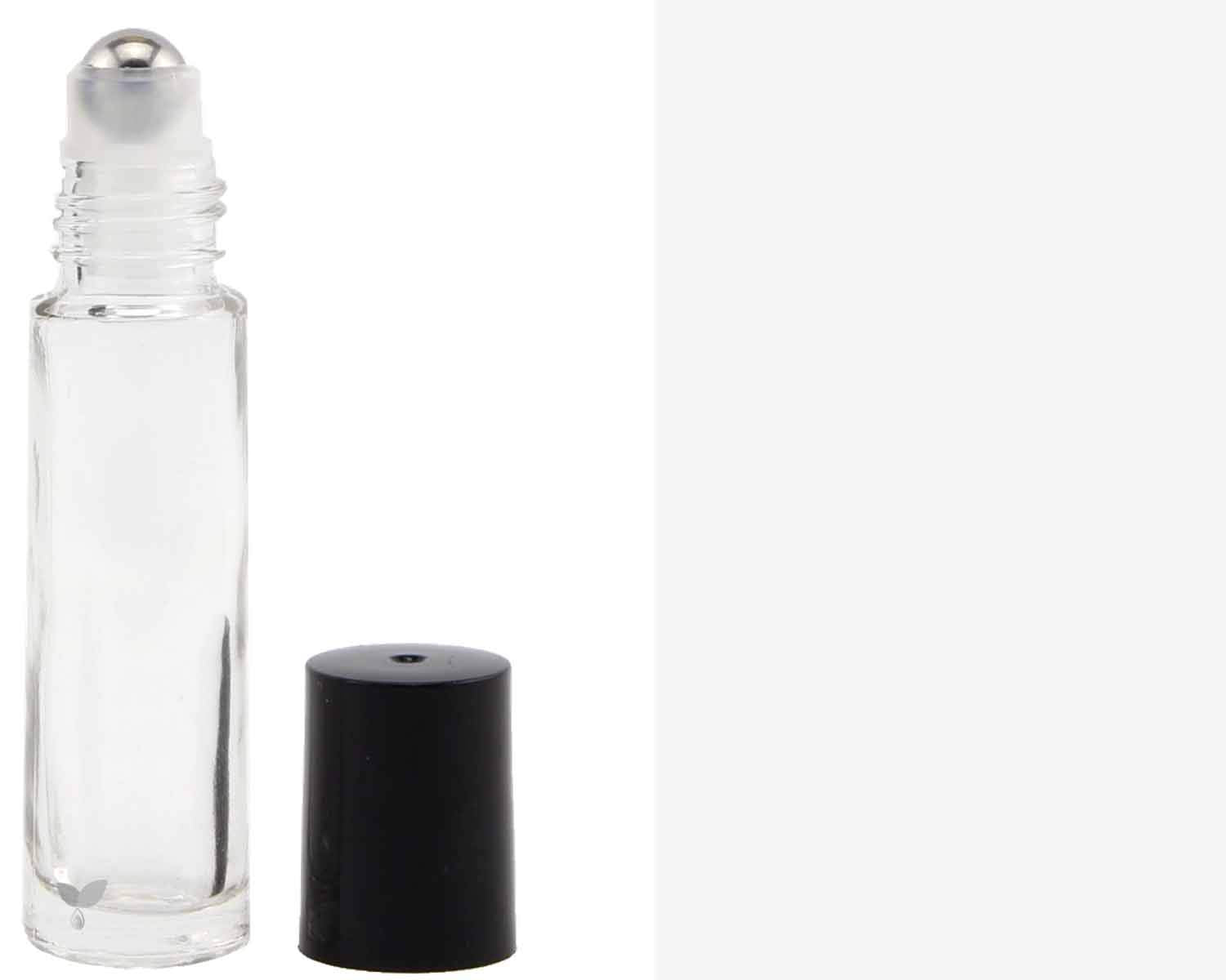 The Parfumerie 10 ml. Glass Roll on Bottle with Steel Roller. Perfect for Essential Oils Aromatherapy, Perfume and Cologne. Pipettes Included (72 Bottles)