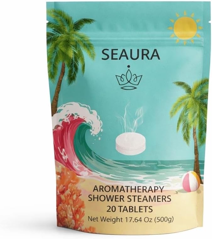 Shower Steamers Aromatherapy 20 Pack - Birthday Gifts for Women, Men, Essential Oils, Return Gifts, Spa, Self Care, Travel Essentials, Stress Relief, Relaxation, Post Workout, Yoga